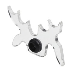 SRS Clear Acrylic Moose Bridge Head for Pool Cue Stick Billiards Accessory