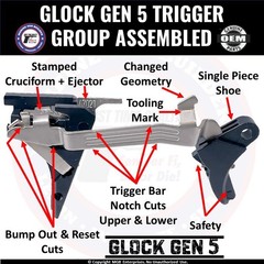 GLOCK OEM GEN 5 TRIGGER ASSEMBLY 9mm