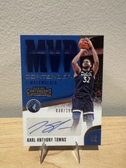 2018-19 Panini MVP Contenders Karl-Anthony Towns Auto /199