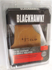 GLOCK 42 43 BLACKHAWK SUEDE TUCKABLE RH IWB Size 6 Holster 421606BNR J-CLIP ITP