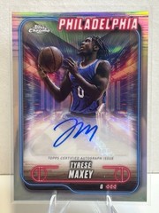 2024-25 Topps Chrome Basketball Tyrese Maxey Refractor Autograph #TCA-TM