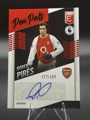2021-22 Donruss Elite Robert Pires Pen Pals Auto /189 Arsenal