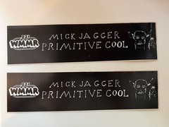 Vintage WMMR Mick Jaggar Primitive Cool Stickers- Rolling Stones
