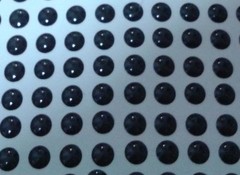 330pcs 7mm All Black 3D Holographic Fishing Lure Eyes. Fly Tying, Jigs, Crafts