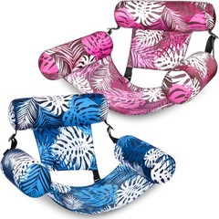 2 Packs Inflatable Pool Float Hammock Chairs Lounge Summer Water Fun US