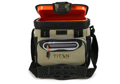 Titan by Arctic Zone Deep Freeze Cooler – 9 Can Zipperless Hardbody Cooler Moss