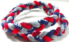 Wholesale Lot of 12 20″ Navy Blue Red Gray Titanium Sports Baseball Necklaces