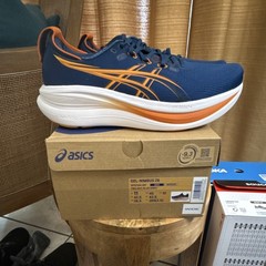 ASICS GEL-NIMBUS 28 Men’s Running Shoes US 11 Wide Blue Orange White Mesh