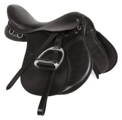English All Purpose Genuine Leather Jumping Horse Saddle Size 14″ To 18″