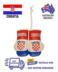CROATIA / CROATIAN Flag Mini Gloves Ornament Car hanging gloves