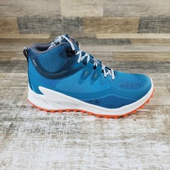 Keen Zionic Womens Hiking shoes Sz 9.5 Fjord Blue Tangerine Lace Up Mid Top