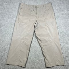 Patagonia Capri Pants Womens Size 14 Hiking Khaki Cropped Outdoor Nylon Blend