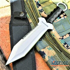 12″ Full Tang Serrated Fixed Blade Knife Survival Kit Hunting Gear Tactical Gear