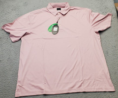 Greg Norman ML75 Golf Performance Polo Shirt Mens XL Pink Short Sleeve Play Dry