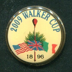 New – 2009 Walker Cup – 1″ Metal Golf Ball Marker – Plastic Coated