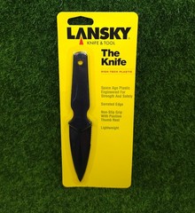 Lansky ‘The Knife’ 3.5″ Fixed Blade Knife Black Synthetic Construction – LKNFE