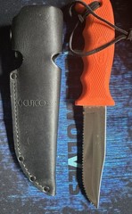 Cutco Knife 5718 KY Orange USA Made Fixed Blade Hunting Hunt Excellent