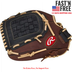 Rawlings 12.5 Inch RBG36 Baseball and Softball Glove for Left Hand Throw, NEW