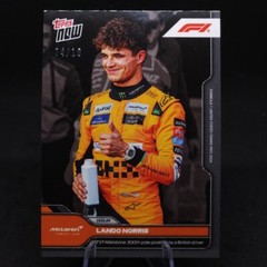 2024 Topps NOW F1 LANDO NORRIS 300th Pole Position Black 04/10 Number Match #59