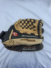 Rawlings Player Preferred 12 1/2in Leather Glove Right Hand Black/Tan E1250T