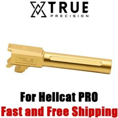 True Precision Match 9mm Fluted Barrel for Springfield Hellcat PRO – Gold TiN