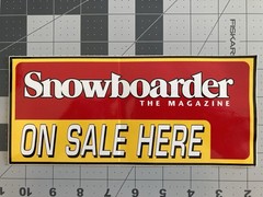 Snowboarder The Magazine – Vintage Skate Snow Shop Dealer Sticker Large RARE