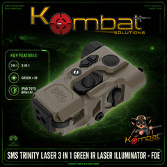 SMS Laser Trinity 3 in 1 Green IR Laser Illuminator – FDE **IN STOCK**