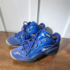 Reebok Allen Iverson Autographed Shoes Panini Authentic 76ers Size 9 US