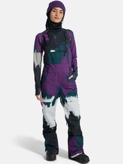 $259 BURTON Women’s M Avalon Snow Bibs Snowboard Ski Winter Pants Forest Chalk