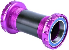 Wheels Manufacturing BSA Bottom Bracket – DUB Spindle, ABEC 3, Purple