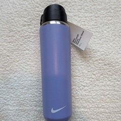 Nike Recharge 24oz Stainless Steel Water Bottle Purple Straw BPA-Free Flip Lock
