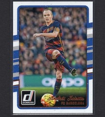 ANDRES INIESTA 2016-17 Panini Donruss Soccer Card BARCELONA #22 PSA