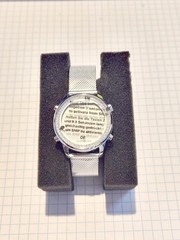 TIMEURE Silver Digital Pedometer Watch with Light and Step Counter
