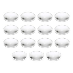 15Pcs Diameter 35mm Flat Convex Lens Height 8mm Acrylic Optical Lens