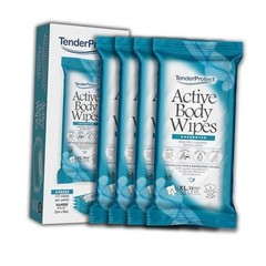 Active Body Wipes, XL Rinse-Free Shower Wipe for Adults, 1 Count (Pack of 48)