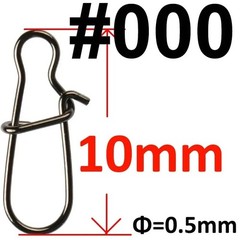 50pcs Stainless Steel Fishing Snap Hooked Snap Pin Fastlock Clip Accessories Tac