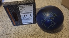 Hammer Black Widow Tour V1 Bowling Ball 1st Quality | 14 Pounds | 3-4″ Pin