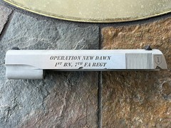 COLT NEW 1911 GOVERNMENT MODEL OPERATION NEW DAWN 1ST BN 7TH SLIDE 9MM/38 SUPER