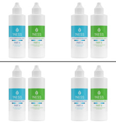4pk 1ness Water Treatment Drops – BPA-Free Plastic Bottles – 4oz Kit (HCLKit)