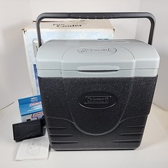Coleman PowerChill Iceless 12-Volt 12V Travel Cooler w/120V AC Power Supply