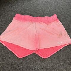 Nike Dri-Fit Swoosh Mid-Rise Brief-Lined Running Shorts Womens Pink L