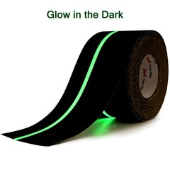 Anti Slip Tape with Glow-in-Dark Strip 4″x60′