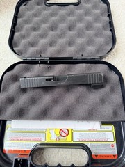 GLOCK G48 9mm Luger Slide & Firing Parts Steel Black Front Serrations UA4850201