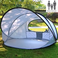Outdoor Pop Up Beach Tent Portable Sun Shade Shelter Camping Fishing Canopy &Bag