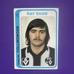 1979 Scanlens VFL Card #100 Ray Shaw , Collingwood * Excellent Condition*