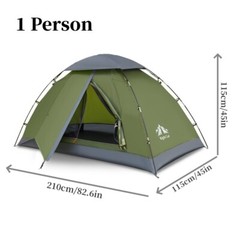 1-2 Person Tents Waterproof UV Resistant Tent for Camping Hiking Fishing
