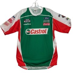 Outer Circle NASCAR Racing Jersey Men Green Castrol Roush Fenway Keselowski M