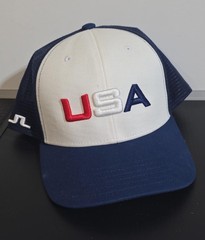 J. LINDEBERG »USA» GOLF CAP BLUE Red White Blue ONE SIZE