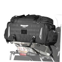 Motorcycle Saddle Bag Tail Bag Expandable 50L to 70L 50-70L Black (70L)