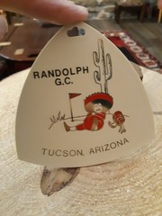 Vintage PGA Randolph Golf Course ~Tucson Arizona Bag Tag ~Homero Blancas